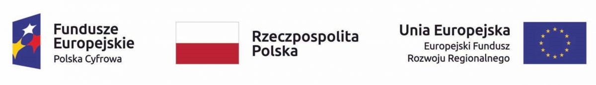 Logo Fundusze Europejskie Polska Cyfrowa